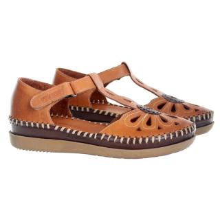 Sandały damskie Venus 18793505 TAN-BROWN Venus 18793505 TAN-BROWN sandały damskie skórzane brązowe