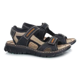 Sandały męskie Rieker 26757-01 BLACK COMBINATION Sandały męskie Rieker 26757-01 black combination czarne