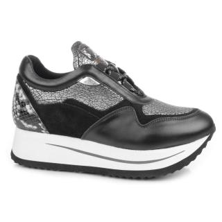 Sneakersy damskie Aspena 6T-21171 Aspena 6T-21171 sneakersy damskie czarne