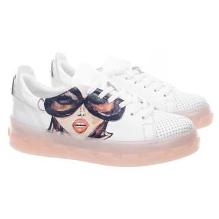 Sneakersy damskie Bombonella 10T-461.5130 - S02 T PMB Bombonella 10T-461.5130 - S02 T PMB sneakersy damskie białe