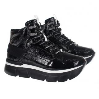 Sneakersy damskie Bugatti 431-A4430-5700 1000 black Bugatti 431-A4430-5700 1000 black sneakersy damskie czarne