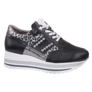 Sneakersy damskie Comart 1A3452PE Comart 1A3452PE VITELLO PELLE NERO sneakersy damskie czarne