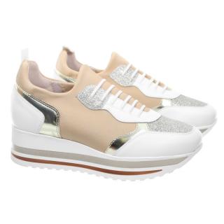 Sneakersy damskie Comart 1A4217 GRISEL BEIGE Comart 1A4217 GRISEL BEIGE sneakersy damskie białe