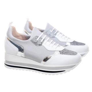 Sneakersy damskie Comart 1A4217 GRISEL GREY Comart 1A4217 GRISEL GREY sneakersy damskie białe