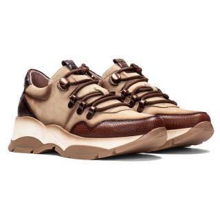 Sneakersy damskie Hispanitas HI211888 BOLERO-I21 CUERO Hispanitas HI211888 BOLERO-I21 CUERO sneakersy damskie beżowo-brązowe