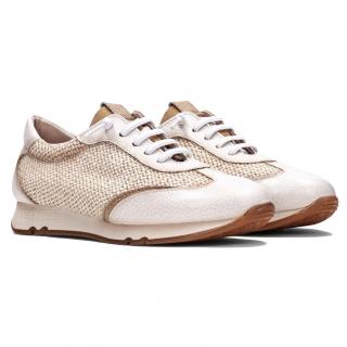 Sneakersy damskie Hispanitas HV221776 BOLERO-V22 PANNA Hispanitas HV221776 BOLERO-V22 PANNA sneakersy damskie biało-beżowe