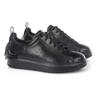 Sneakersy damskie Nessi 21074 czarny+czarny Nessi 21074 czarny+czarny sneakersy damskie czarne