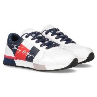 Sneakersy damskie Tommy Hilfiger T3B4-32240-0208X336 Sneakersy damskie Tommy Hilfiger T3B4-32240-0208X336 WHITE/BLUE
