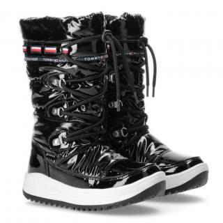 Śniegowce damskie wodoodporne Tommy Hilfiger T3A6-32035-1240999 Tommy Hilfiger T3A6-32035-1240999 śniegowce damskie wodoodporne czarne