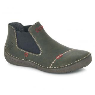 Sztyblety damskie Rieker 52590-54 GREEN Rieker 52590-54 GREEN sztyblety damskie zielone