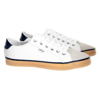 Trampki damskie s.Oliver 5-23635-28 157 WHITE/NAVY s.Oliver 5-23635-28 157 WHITE/NAVY trampki damskie białe