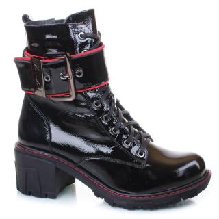 Trzewiki damskie Aspena 2B 2928-3 BLACK Aspena 2B 2928-3 BLACK Trzewiki damskie czarne