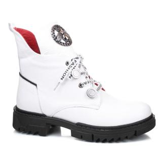 Trzewiki damskie Aspena 3T 18000 WHITE Aspena 3T 18000 WHITE trzewiki damskie białe