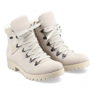 Trzewiki damskie wodoodporne Rieker 78535-60 BEIGE Rieker 78535-60 BEIGE trzewiki damskie wodoodporne beżowe