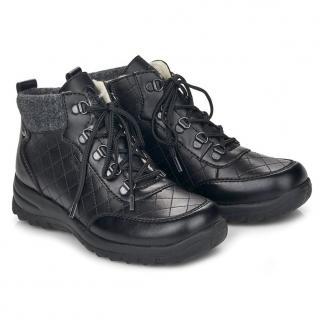 Trzewiki damskie wodoodporne Rieker L7148-00 BLACK Rieker L7148-00 BLACK trzewiki damskie wodoodporne czarne