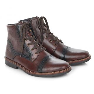 Trzewiki męskie Rieker 35300-25 BROWN Rieker 35300-25 BROWN trzewiki męskie brązowe