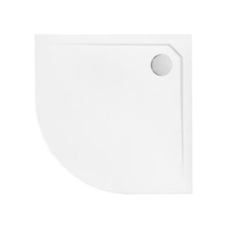 BRODZIK 80x80x2 PÓŁOKRĄGŁY  ASCO ULTRASLIM POSADZKOWY  BESCO ASCO 80 BRODZIK PÓŁOKRĄGŁY