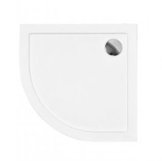 BRODZIK AKRYLOWY ARON SLIMLINE 80X3 PÓŁOKRĄGŁY POSADZKOWY  BESCO SLIMLINE  BRODZIK AKRYLOWY