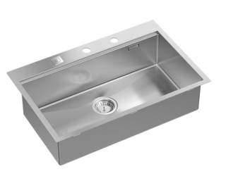 Burt 110 Workstation zlewozmywak stalowy 76x49 cm stal szczotkowana z Gratisem Burt 110 Workstation zlewozmywak stalowy