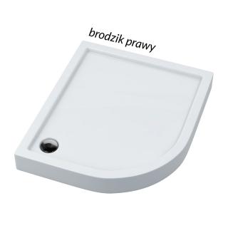COMPETIA brodzik akrylowy asymetryczny 85x120x14x3 prawy Schedpo COMPETIA brodzik akrylowy asymetryczny