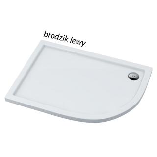 CORRINA brodzik akrylowy asymetryczny 80x100x5x3 lewy Schedpol CORRINA brodzik akrylowy asymetryczny