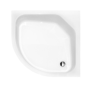 DIPER II  BRODZIK 80x80x28,5x15 PÓŁOKRĄGŁY ŚREDNI POD ZABUDOWĘ BESCO DIPER II BRODZIK PÓŁOKRĄGŁY GŁĘBOKI