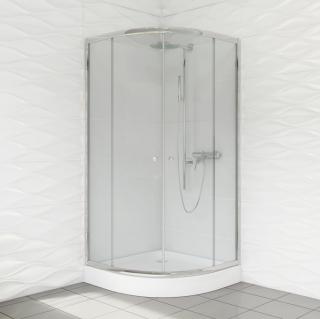 Kabina półokrągła 80x80x184 szkło transparent DUSO Kabina DUSO półokrągła