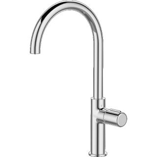 Pretto  bateria zlewozmywakowa chrom stojąca z wylewką U chrom  Laveo Pretto  bateria zlewozmywakowa chrom