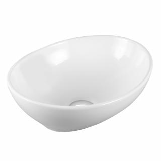 Umywalka 41x33x14 Desna owalna nablatowa ceramiczna Umywalka 41x33x14 Desna