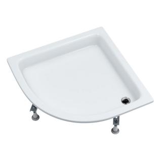 Zefir brodzik akrylowy półokrągły 80x80x12 cm biały Schedpol Zefir brodzik akrylowy półokrągły