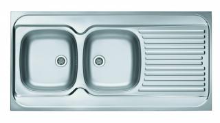 Zlewozmywak Classic 100 lewy len 120x60x14,5cm  Alveus Zlewozmywak Classic 100 lewy len