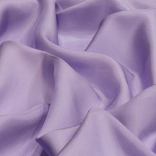 Liliowy Jedwabny Szal Habotai 200x65 cm