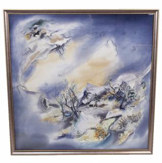 LM-001 Obraz Na Jedwabiu - Luma Milanówek, 115x115 cm