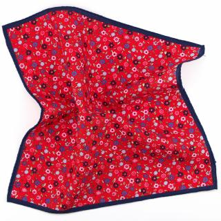 OUTLET-PL-005 PL-005 Poszetka Lniana z Wzorem