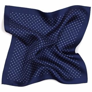 Poszetka do garnituru z jedwabiu ze wzorem Polka Dots 30x30 cm