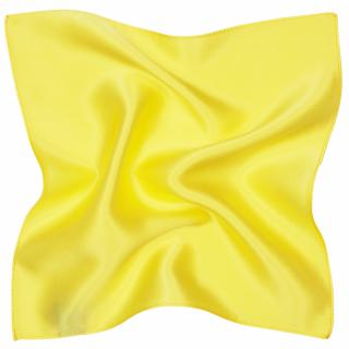 SATYNA elegancka poszetka do marynarki jedwabna, żółta 30x30 cm