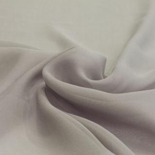 Szaro-kamienny jedwabny szal żorżeta, szal do sukienki 200x65 cm