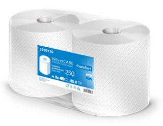 Ręcznik biały celuloza VELVET care comfort 250mb