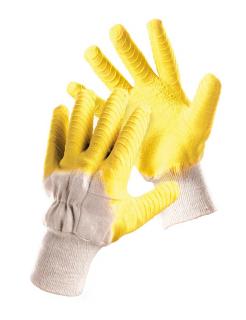 Rękawice powlekana gumą szorst. M-GLOVE L4001 typu GRIP 10,5