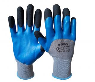Rękawice powlekane L2005  latex 9/L