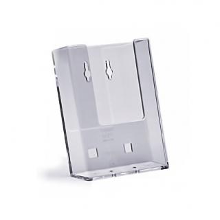 Kieszeń, stojak na ulotki DL / A6 plexi odlewany do powieszenia W110