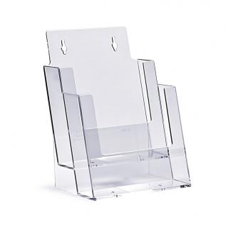 Stojak na ulotki 2 x A5 plexi odlewany 2C160