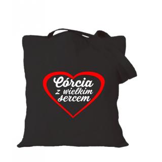 Córcia z wielkim srecem Czarny