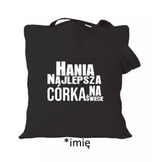 (imię) najlepsza córka na świecie Czarny