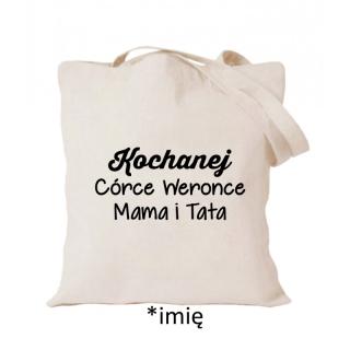 Kochanej córce (imię) mama i tata Czarny