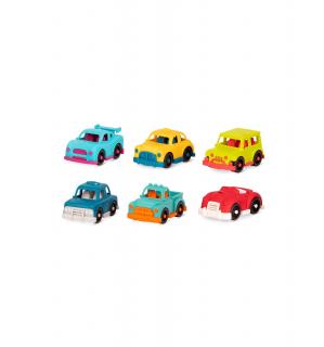 6 autek zestaw Happy Cruisers B.Toys 12 m-y+