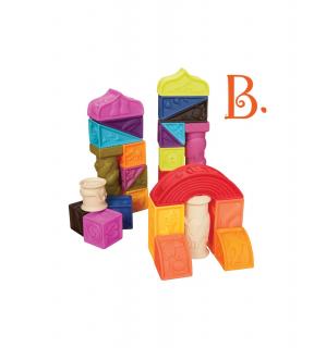 Elemenosqueeze duży zestaw miękkich klocków B.Toys