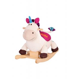 Pluszowy Koń na Biegunach Jednorożec B.toys