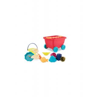 Wózek Przyczepka do piasku - czerwony B.Toys