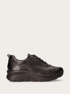 Czarne licowe sneakersy